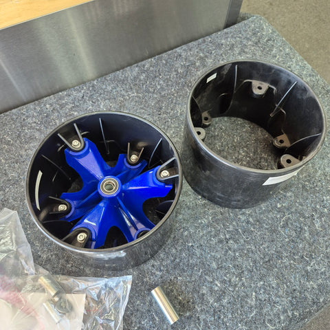 Triad Plastic Wheel assembly with bearings and extra wheel (great for wheelie bars)